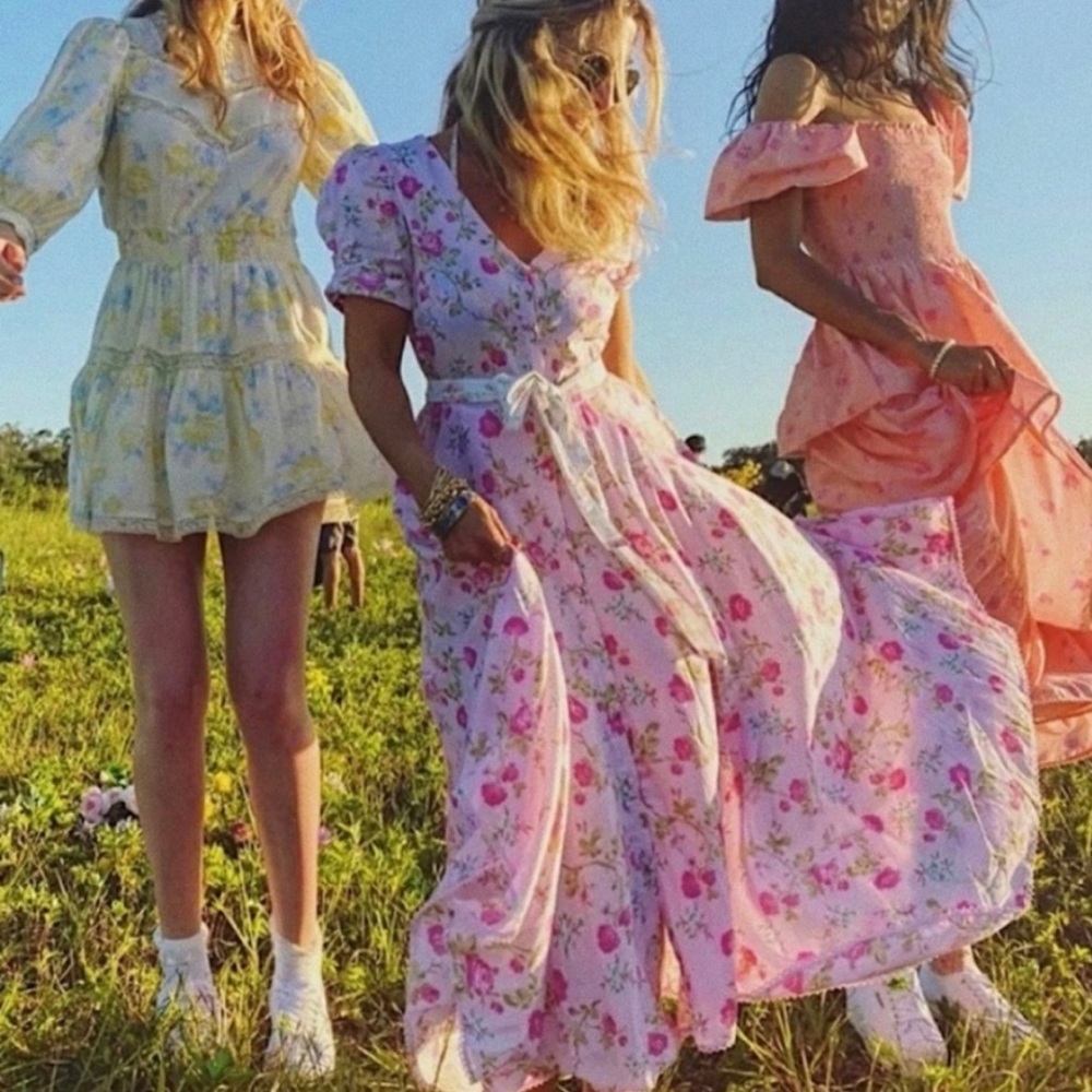 Loveshackfancy Audrey dress 16 Pink Floral